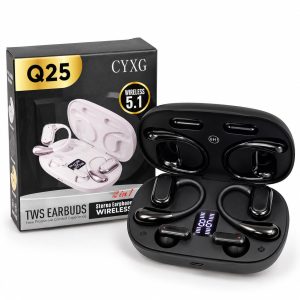 Q25 2-in-1 Couple Soft Ear Hooks Wireless Earbuds